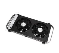 Huairdum Ventilateur de Toit pour Camping-car, échappement | Plafonnier ABS à Dissipation Thermique avec Flux D'air Réversible, Pliable de 14,76" à 23,19", Cordon de 3 Mètres et Fusible