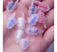 HUAK - bouchons d'oreille en Silicone de haute qualité, réduction du bruit, aide au sommeil, doux et confortable, réutilisables avec étui de rangement pour voyage Blanc-05