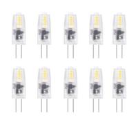 HUAMu 10 Pack Ampoule G4 LED 2W, AC/DC 12V, Équivalent 20W Lampes Halogène, Blanc Froid 6000K, 200LM, G4 Ampoule à Économie D'énergie, pour Lustre de Hotte Aspirante, Non Dimmable