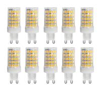 HUAMu Ampoule G9 LED 10W, 80W Ampoule Halogène Équivalent, Blanc Chaud 3000K, 800lm, 360° Larges Faisceaux, 220-240V AC, Non-dimmable, Lot de 10…
