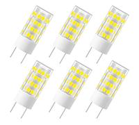 HUAMu Ampoule LED G4 5W Blanc Froid 6000K 51 SMD 2835 LEDs 500LM Équivalent Halogène 50W AC/DC12V Lot de 6