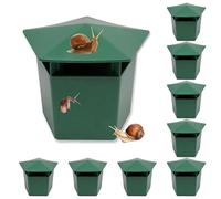 HuaMuDM 8 pièges Escargots Respectueux l'environnement,Attraper Les limaces | Pièges Limaces Escargots,Pièges à Escargots Bière Limace,Escargots Catcher,Piege Limace,Pièges Escargots