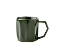 Huangj-0527 Tasse à thé Tasse à café Effet Miroir, Deux Couleurs, 1 Tasse en céramique, capacité de 250 ML, idéale for Les écolières ou Couples(Green)