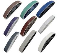 Huanlemai Lot de 45 bandes abrasives de rechange pour couteaux aiguisés et aiguiseurs Ken Onion Edition (WSKTS-KO) Grain 80/120/240/400/600/800/1000/2500/5000 1,9 x 30,5 cm