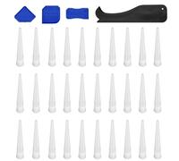 HUANR Embout Cartouche Silicone, 30 Pièces Buse Calfeutrage