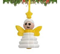 Huayeex Kit de Décorations de Noël en Boutons - Pendentif Arbre de Noël Père Ange Bonhomme de Neige | Pendeloque Ornement Artisanat DIY pour Adultes | Miroir Sac Fenêtre Mur Maison Fête Cadeau