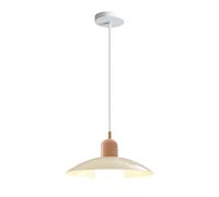 HUAYUSEDF Lampe à suspension en métal minimaliste montage encastré, lampe suspendue de style industriel nordique, lustre tête unique base E26, luminaires décoration chambre coucher salon restaurant