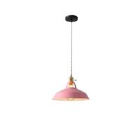 HUAYUSEDF Lustres Suspension Industrielle Rétro, Lampe Suspendue de Cuisine Vintage, Blanc/Jaune