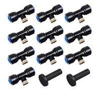HUAZIZ Système D'irrigation Système de Brumisateur Extérieur Kit,Buse de Pulvérisation en Laiton pour Jardin,Atomiseur Buse,Avec 10 Buses pour Jardin Terrasse Patio Bricolage