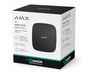 Hub 2 Plus 38244.40.BL1 Centrale d'alarme professionnelle 4G Double SIM Noir