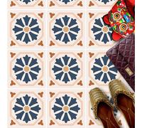 HUBDECO - Autocollants pour carrelage - Décoration cuisine, salle de bain - Carrelage adhésif - Carrelage de sol - Film adhésif cuisine - Tapis de protection pour sol - Carrelage autocollant - 9 pièce