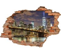 HUBDECO Papier peint 3D autocollant - Papier peint photo autocollant recouvert de stratifié mat - sur carrelage, plexi, meubles, armoires, miroirs - 110 x 160 cm