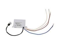 Huber Twilight 3LV Interrupteur crépusculaire extérieur, capteur crépusculaire réglable [5-50 Lux], capteur protégé IP44 I Interrupteur crépusculaire encastré, 12-24V AC/DC