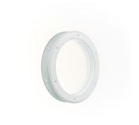 Hublot de porte métal rond blanc Ø26cm