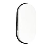 Hublot LED Ovale Noir, 15W 1600 lumens, IP65, 4000K blanc-neutre, connecteur rapide, garantie 5 ans - Tibelec