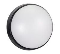 Hublot LED Rond Noir, 12W, 1200 lumens, IP65, couleur reglables 3000/4000/6500K, garantie 5 ans - Tibelec