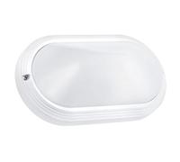hublot - oval - aric orio - culot e27 - ip54 - blanc - sans lampe