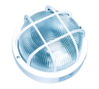 Hublot rond blanc 60W - E27 - Hublot ovale à ampoule - Extérieur - étanche et résiste à l'humidité