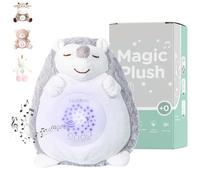 HuBorns - Peluche Veilleuse Bébé Musicale et Lumineuse avec Machine Bruit Blanc Bebe, Veilleuse Bruit Blanc Bebe avec 15 Mélodies, Cadeau Naissance Fille et Cadeau Naissance Garcon (Hérisson)