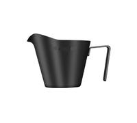 HUDFVIOI Tasse à expresso en acier inoxydable de 60 ml avec poignée | Mesure en métal de bec avec des accessoires de barre de café d'échelle(1PCS Black)