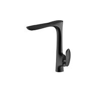 Hudor Robinet de Cuisine K02916B - Mitigeur Cuisine Laiton - Collection Céphise - Facile à installer - Robinet Evier de Cuisine Pratique et Solide - Noir mat