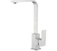 Hudor Robinet de Cuisine K605NB - Mitigeur Cuisine Laiton - Collection Axis - Facile à installer - Robinet Evier de Cuisine Pratique et Solide - Nickel brossé