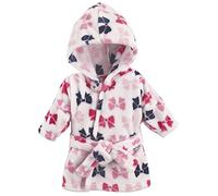 Hudson Baby Peignoir en peluche unisexe pour bébé, nœuds, 0-9 mois, 0-9 mois