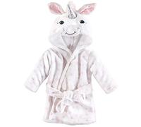 Hudson Baby Peignoir unisexe en peluche pour bébé - Licorne blanche - Taille unique - 0-9 mois