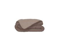 HUDSON Couette legere Microfibre 200g/m2 140x200cm Taupe + Lin