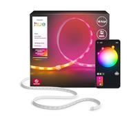 Hue Flux - Extension de bande LED - 5 m - Couleurs vives et atmosphère - Éclairage intérieur flexible - Mélange de couleurs chromasync - Découpable - Extensible - Réutilisable - Utilisation et
