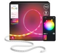 Hue Flux Rallonge de bande LED 2 m - Couleurs vives et atmosphère - Éclairage intérieur flexible - Mélange de couleurs Chromasync - Découpable - Extensible - Réutilisable - Utilisation et contrôle