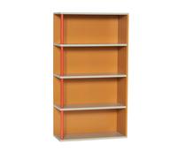 Étagère murale en bois de frêne multicolore, 4 étagères, réversible, à encastrer, droit - Hübsch, Apollo - 60x25x109 cm
