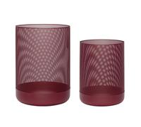 Hübsch Edge Paniers bordeaux Lot de 2