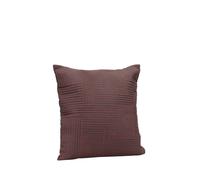 Hübsch Floy Housse de coussin - Marron/rouge