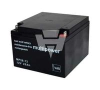 Hückmann Hückmann Multipower Batterie plomb MP26-12 Pb 12V/26Ah 117381 Quantité:1