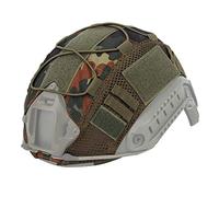 Huenco Couvre Casque de Filet Tactique pour Casque de PJ Rapide Ops-Core (Le Casque n'est Pas Inclus)