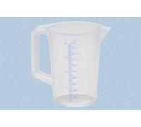 Pichet doseur - Hunersdorff - 1000ml - Transparent - Résistance chimique - Poignée fermée