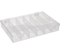 hünersdorff GmbH Boîte à assortiment PP CLASSIC, 12 compartiments 225x335x55 mm, transparent