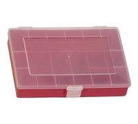 hünersdorff GmbH Boîte à Assortiment PP Compact, 8 compartiments 170X250X46 Mm, Rouge