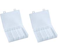 hünersdorff GmbH Boîte à assortiment PP MINI, 0 compartiments 140x180x40 mm, transparent (Lot de 2)