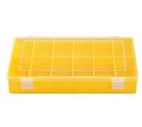 hünersdorff GmbH Boîte à assortiment PS CLASSIC, 12 compartiment 225x335x55 mm, jaune