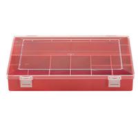 hünersdorff GmbH Boîte à assortiment PS CLASSIC, 8 compartiment 225x335x55 mm, rouge