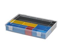 hünersdorff GmbH Boîte à assortiment PS CLASSIC-FLEX, 0 compartiment 225x335x55 mm, transparent