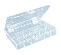 hünersdorff GmbH Boîte à assortiment PS COMPACT, 18 compartiment 170x250x46 mm, transparent