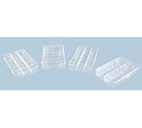 hünersdorff GmbH Boîte à assortiment PS MINI, 18 compartiment 120x210x36 mm, transparent