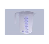 Hünersdorff Récipient gradué 5 000 ml, PP, 2 échelles transparent, poignée ouvrir, empilable Quantité:1