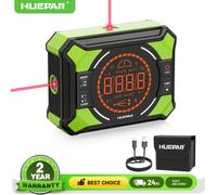 Huepar jauge d'angle Laser numérique rapporteur électronique détecteur d'angle avec écran d'affichage LCD et inclinomètre magnétique point Laser AG2L