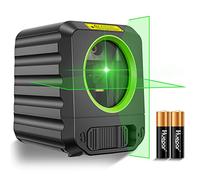 Huepar Niveau Laser 30m,Niveau À Bulle Autonivelant Laser Vert Réticule | Pour Décoration De Maison, Haute Précision ± 0,3 Mm/1 M ,2 Piles Aa Batterie,Manuel