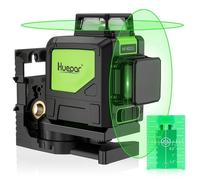 Huepar Niveau Laser Professionnel Portée de 150Pieds Horizontal et Verticale à 360Degrés Ligne Laser en Croix Automatique