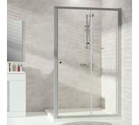 HÜPPE Alpha 2 Porte coulissante, avec élément fixe, pour niche, pour paroi latérale, A20401087321, A20401